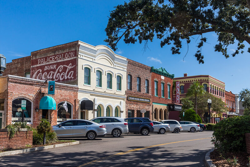Victorian architecture along Centre Street in Fernandina Beach